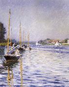 Gustave Caillebotte Boats on the Seine at Argenteruill USA oil painting artist
